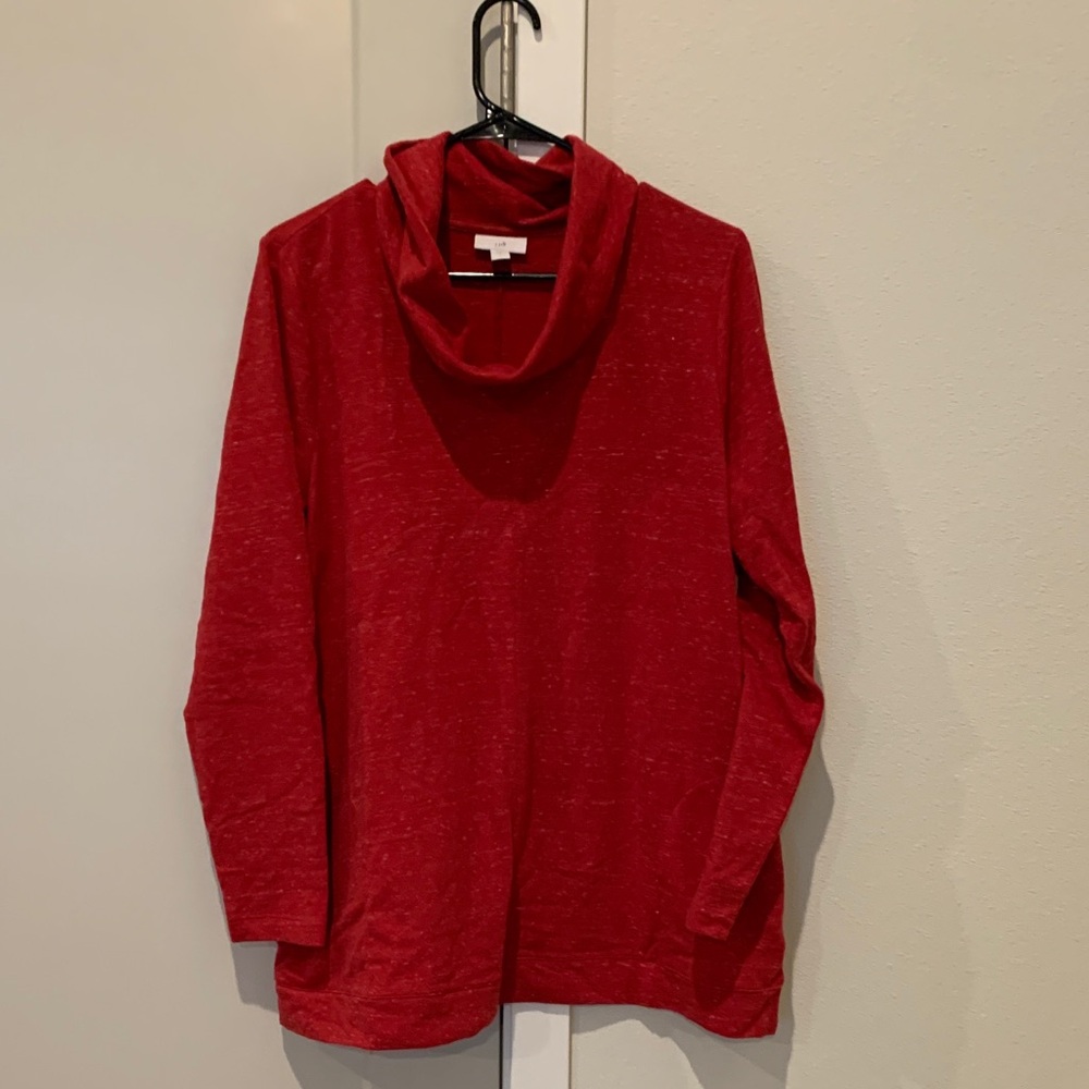 J Jill Cozy Red Women's Sweatshirt